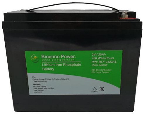 24V 20Ah LiFePO4 battery