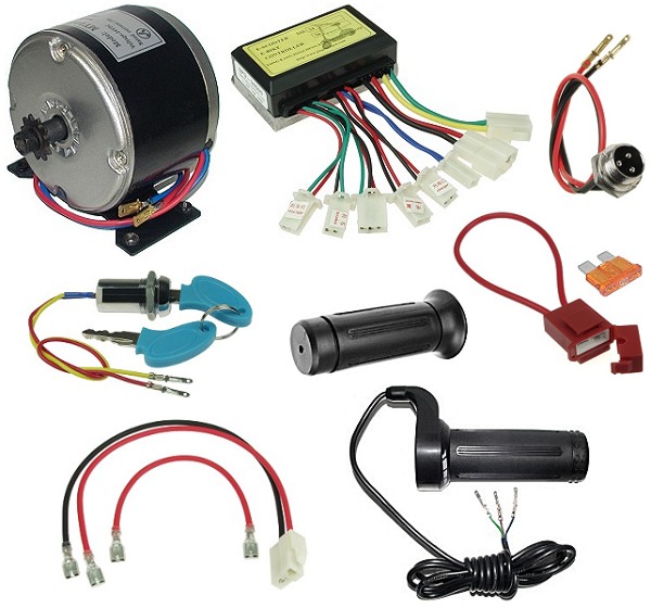 24 Volt 250 Watt Electric Scooter Kit KIT-101 ... how to wire headlights from scratch 