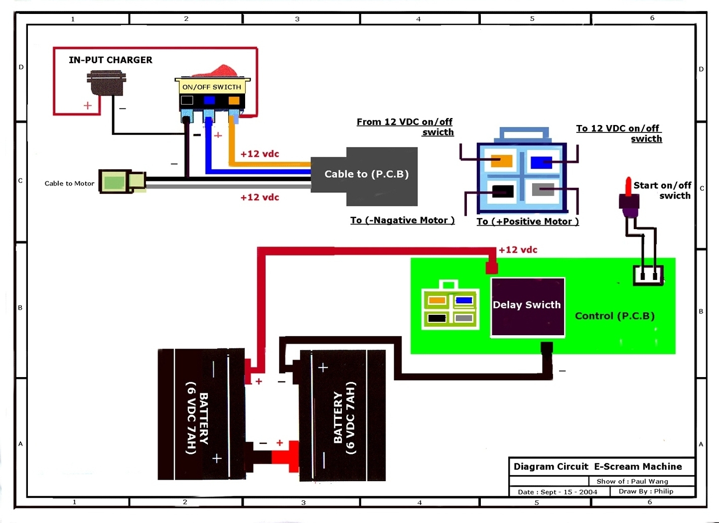 car battery charger diagram schematic