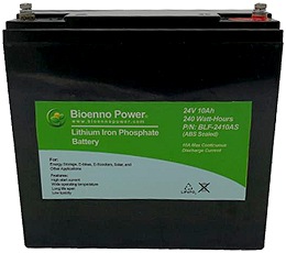 24V 10Ah LiFePO4 battery