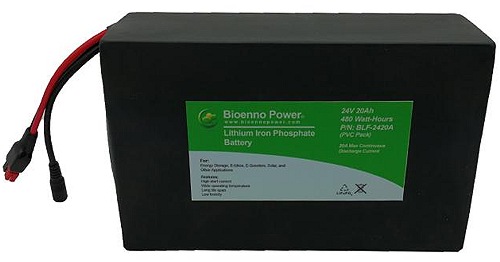 24V 20Ah LiFePO4 battery