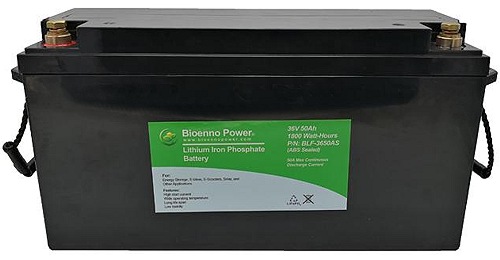 36V 50Ah LiFePO4 battery